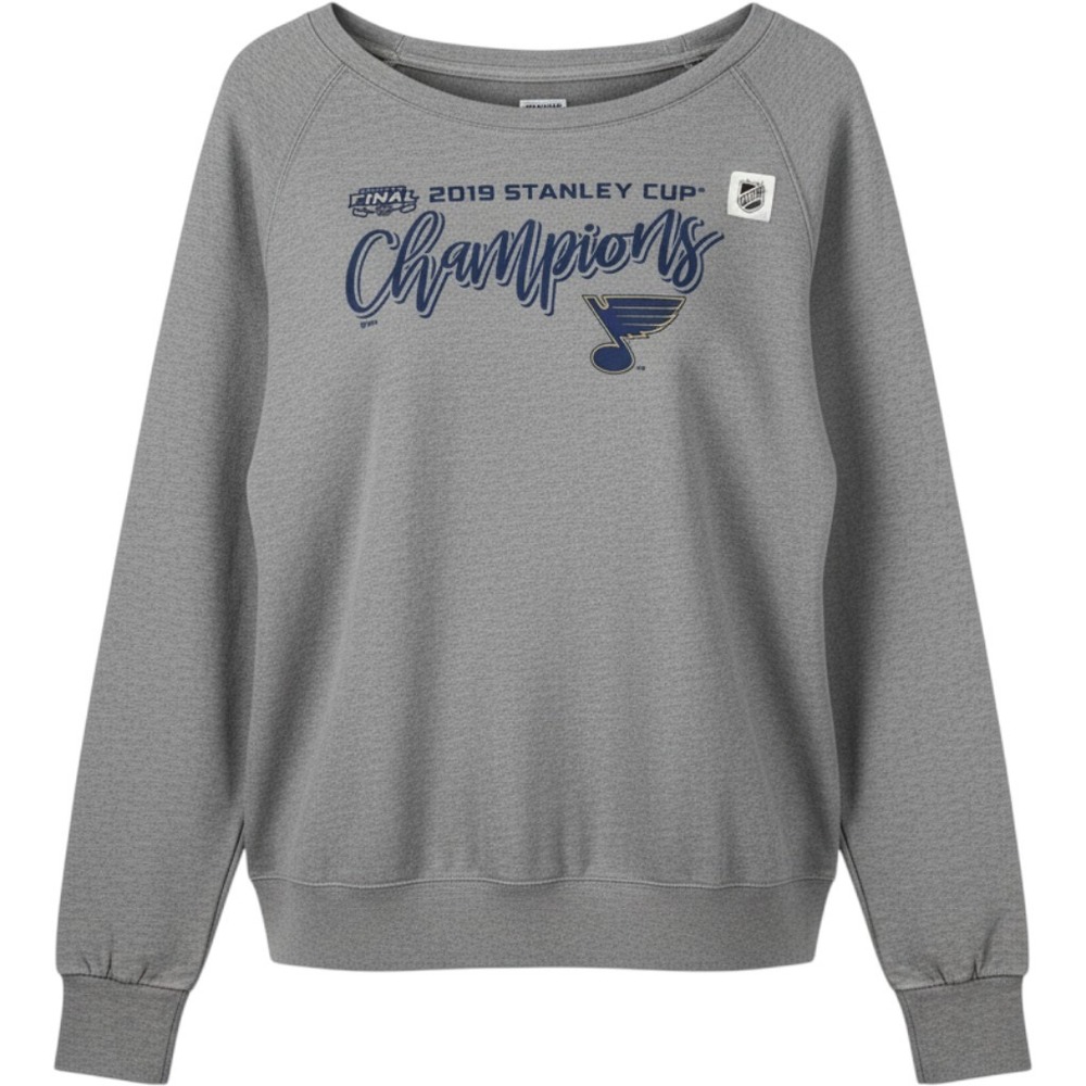 Fanatics St. Louis Blues 2019 Stanley Cup Champions Sweatshirt Womens 3XL Gray